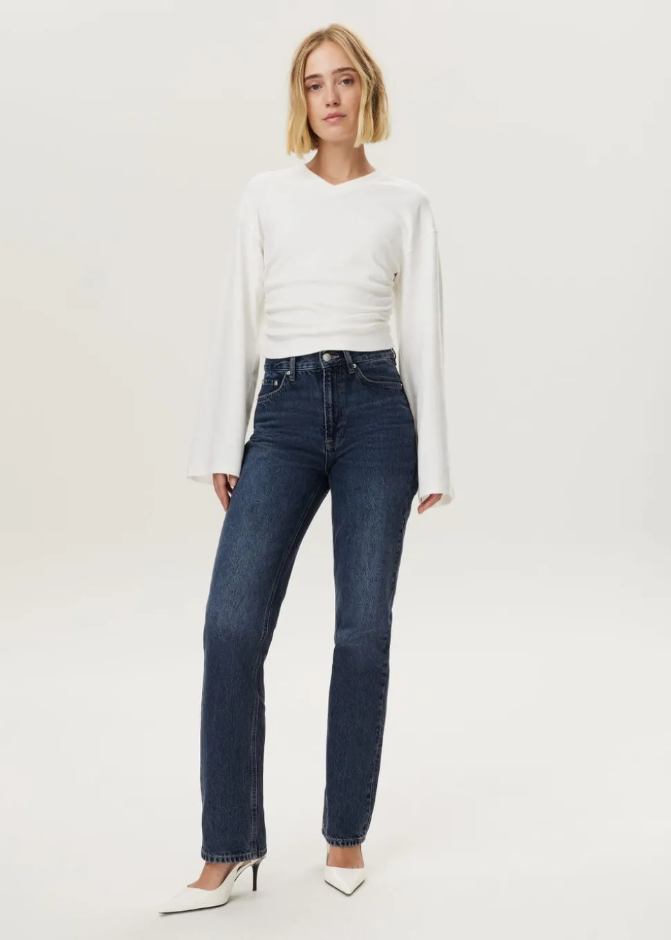 Amy - High rise straight jeans