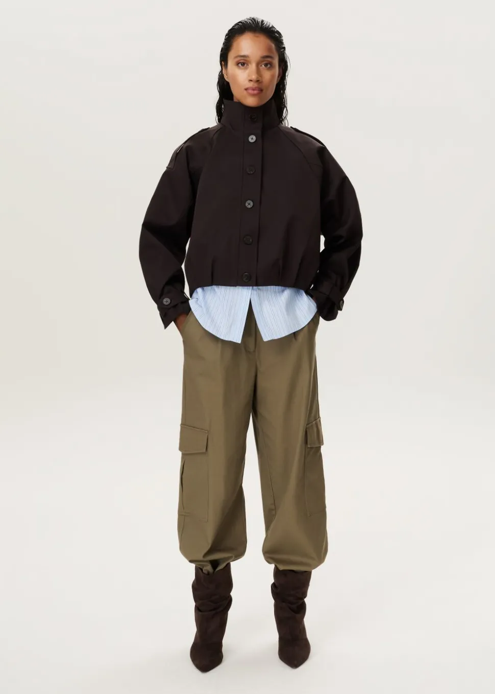 Balloon funnel trenchcoat