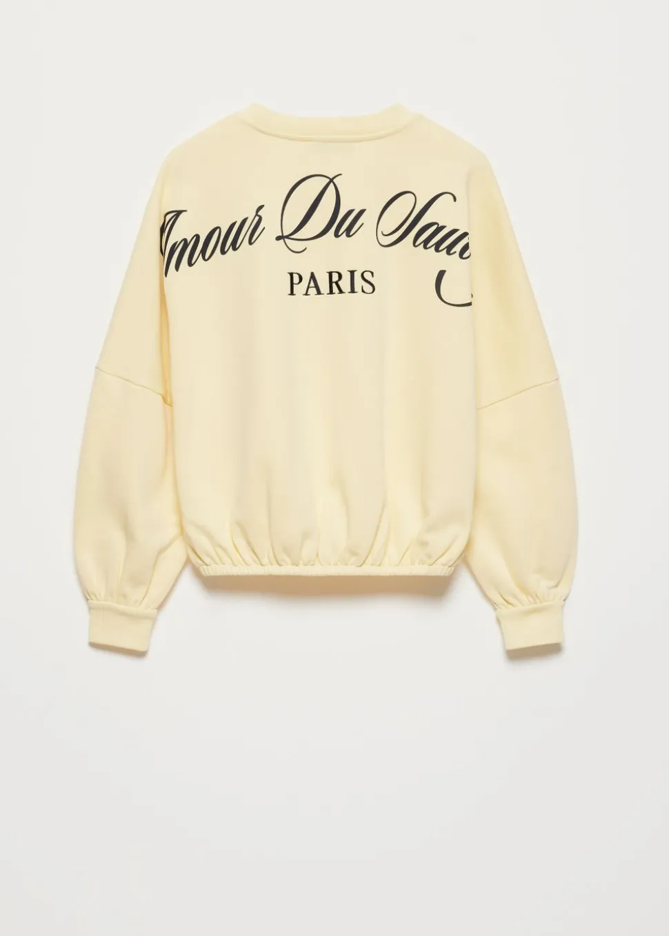 Balloon sweater met backprint