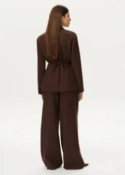 Blouse met blazer look