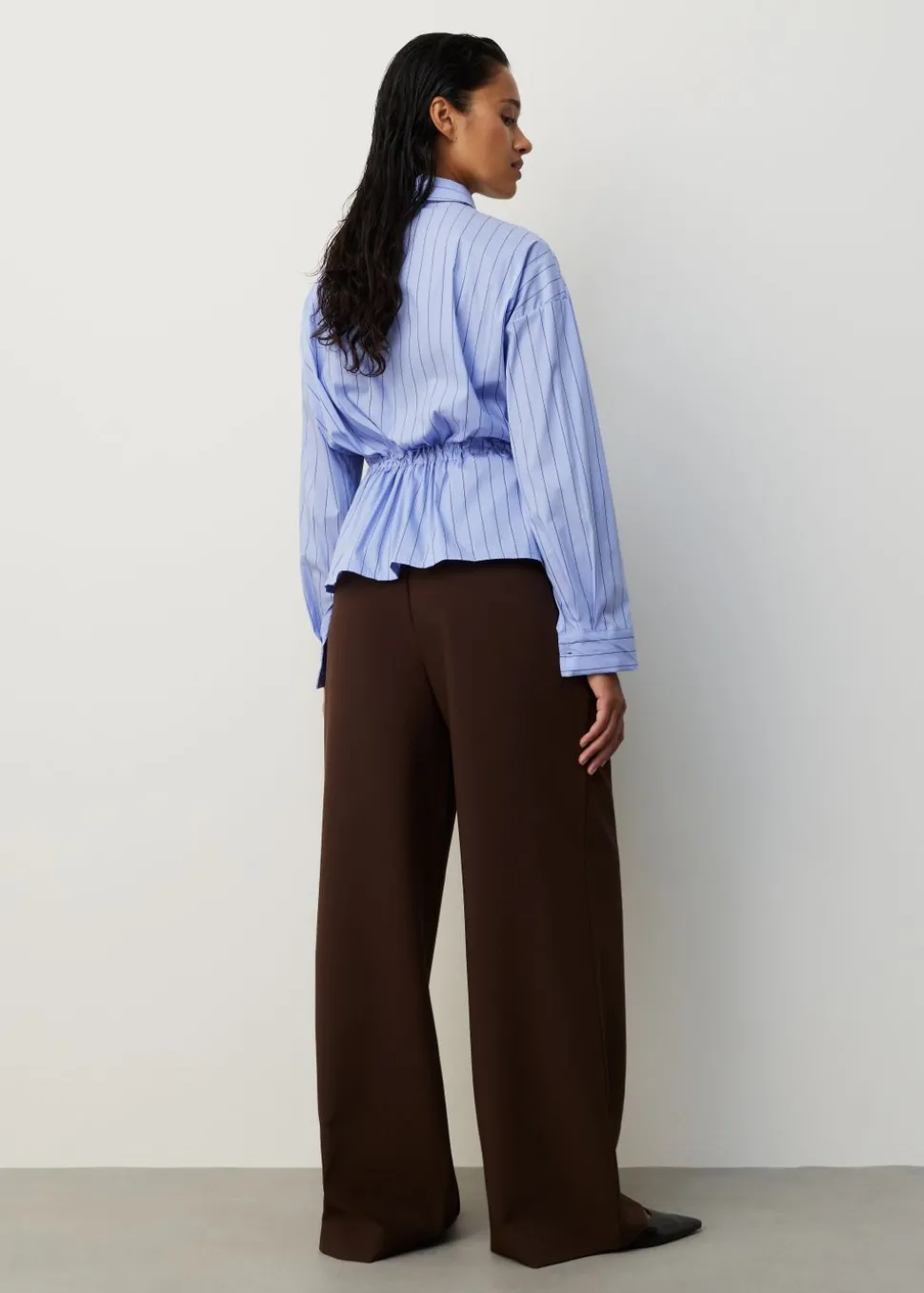Blouse met gesmokte taille