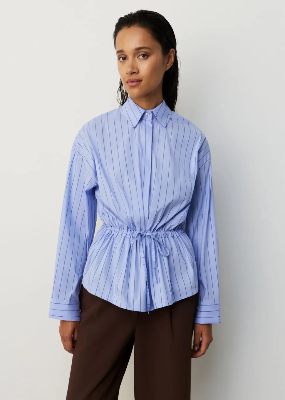 Blouse met gesmokte taille