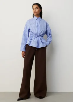 Blouse met gesmokte taille