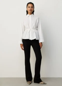 Blouse met gesmokte taille