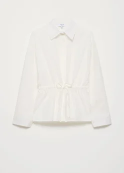 Blouse met gesmokte taille