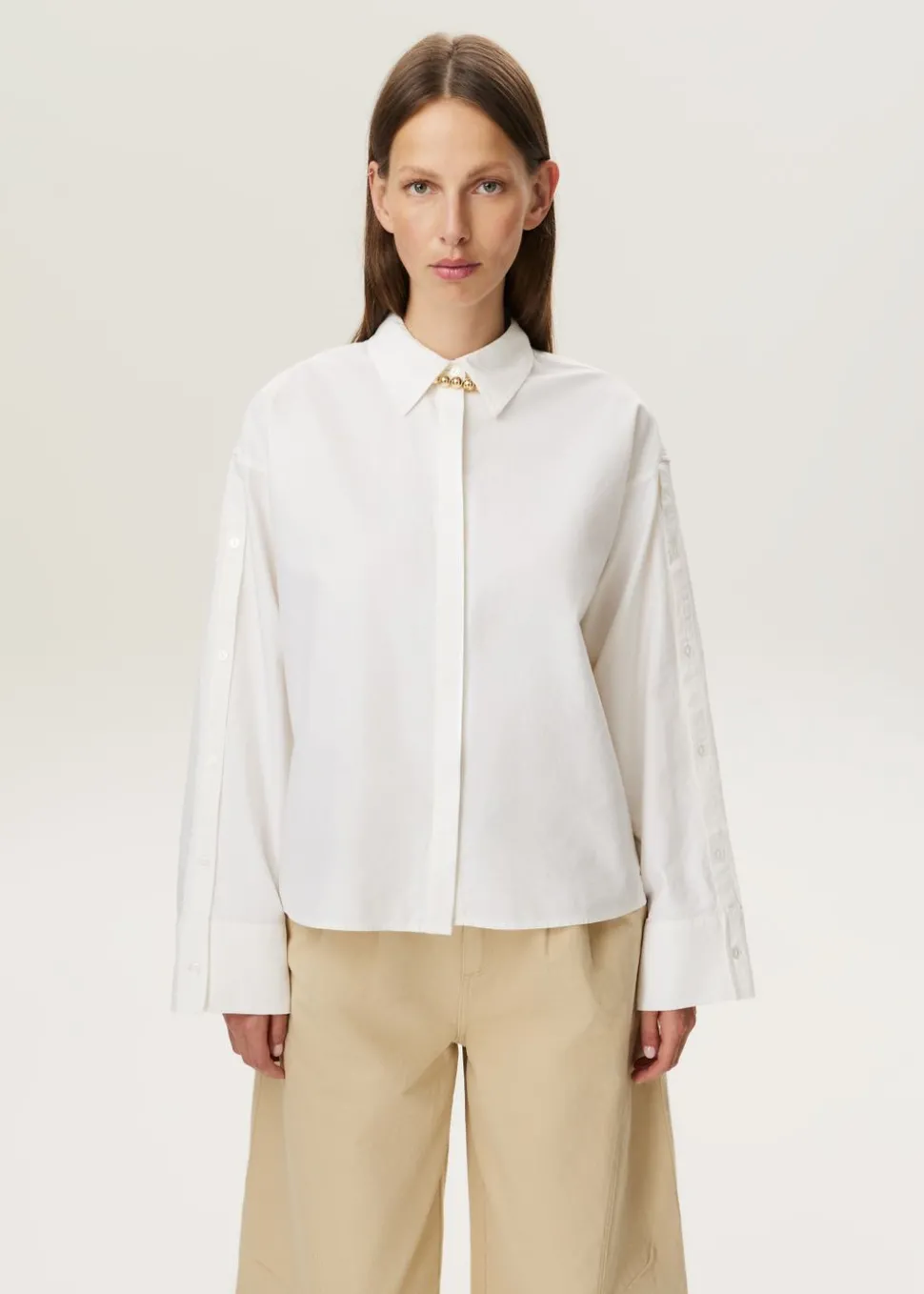 Blouse met knoopdetails