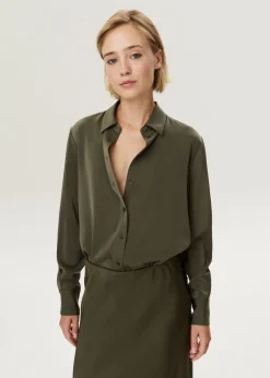 Blouse satijnen look