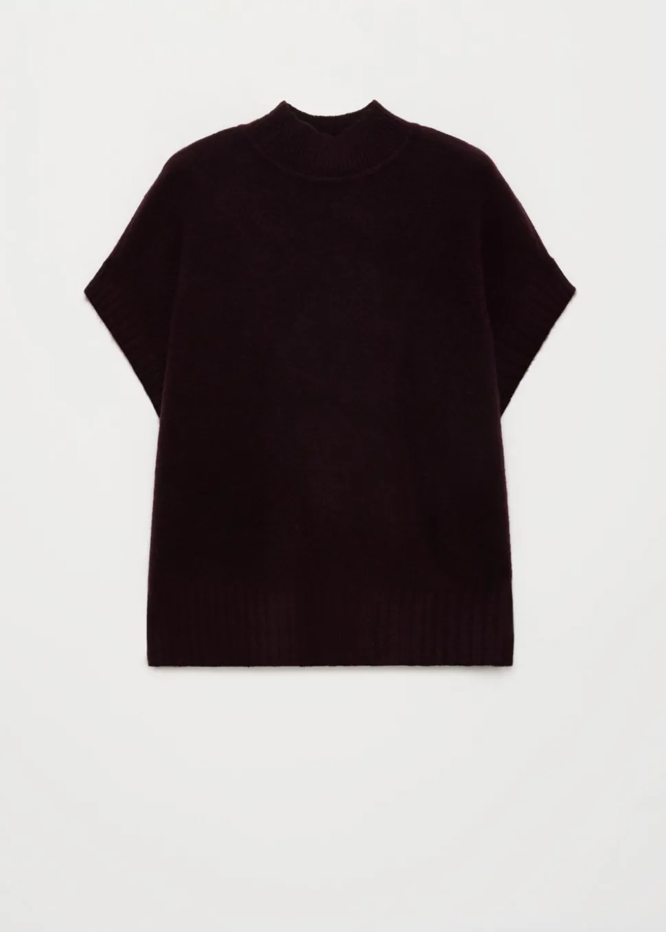 Cap sleeve gebreide trui