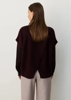 Cap sleeve gebreide trui