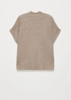 Cap sleeve gebreide trui