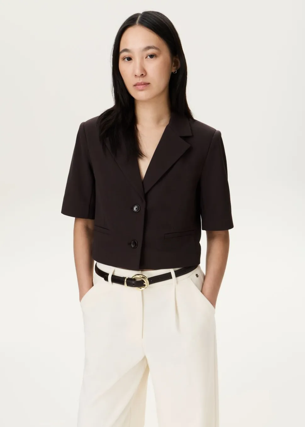 Cropped blazer