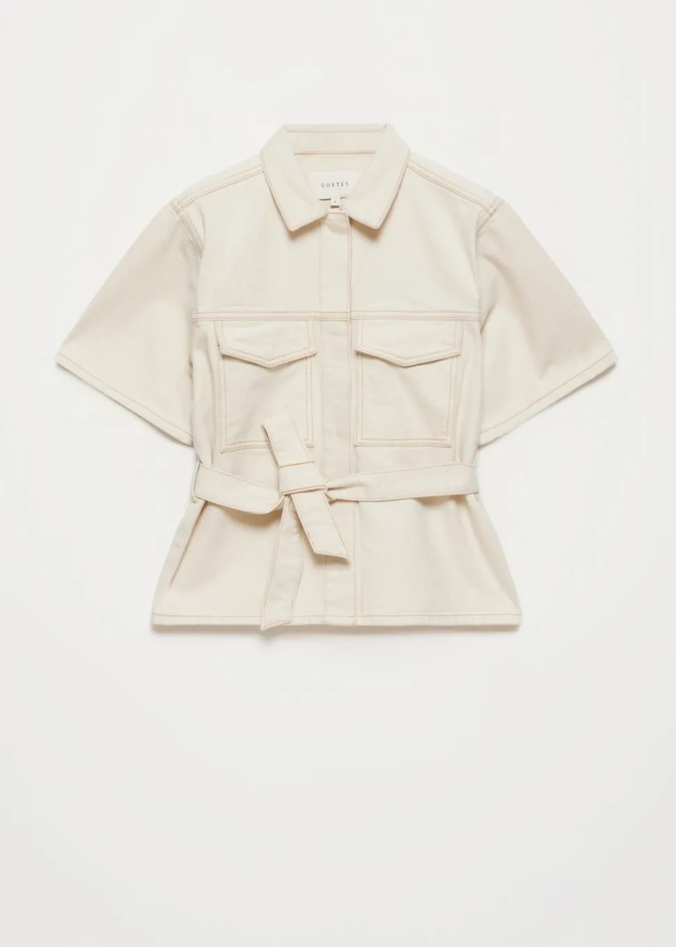 Denim safari blouse