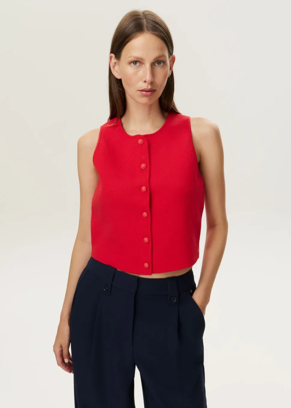 Gebreid gilet