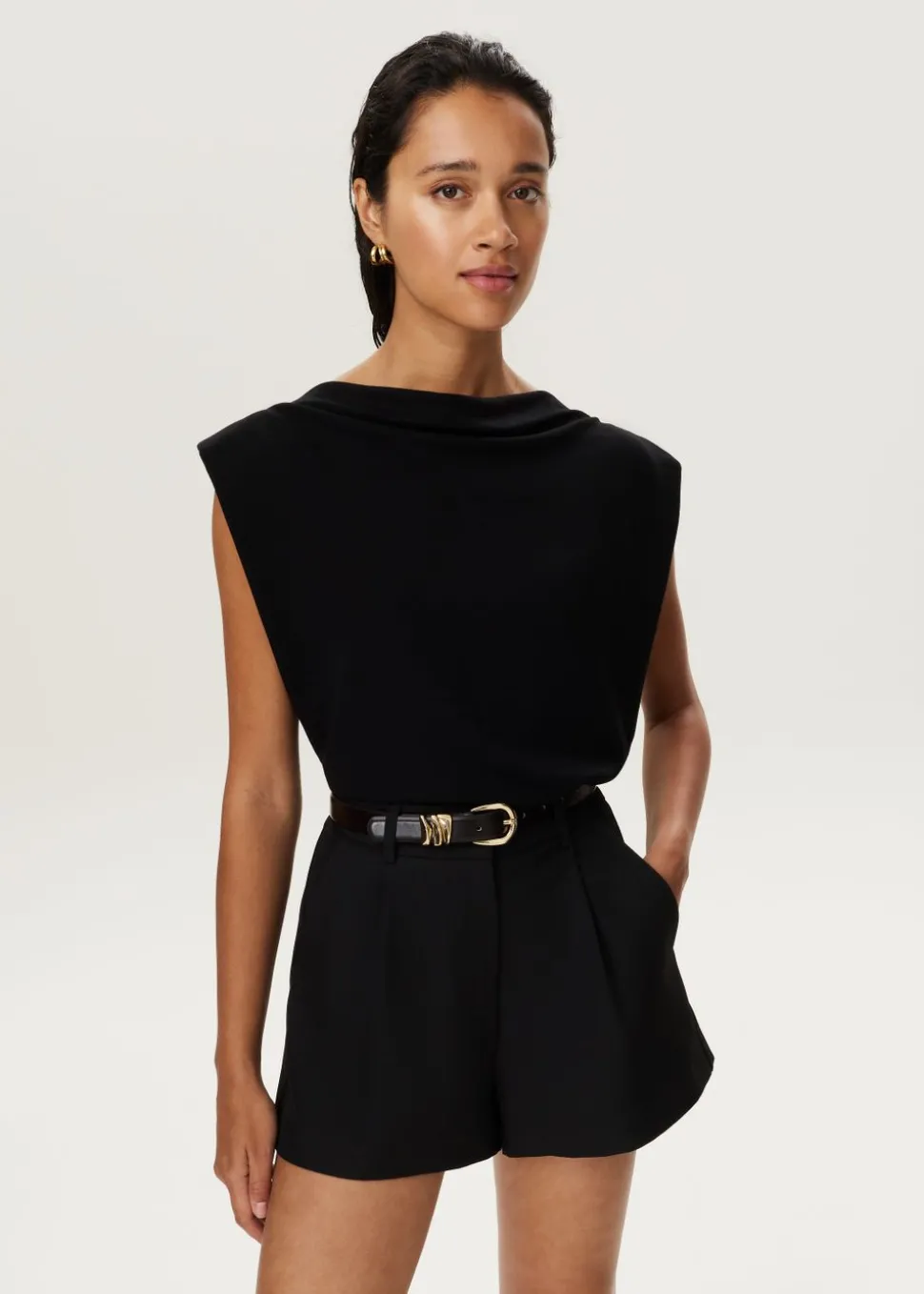 Gedrapeerde top