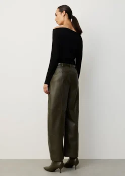 Gedrapeerd offshoulder t-shirt