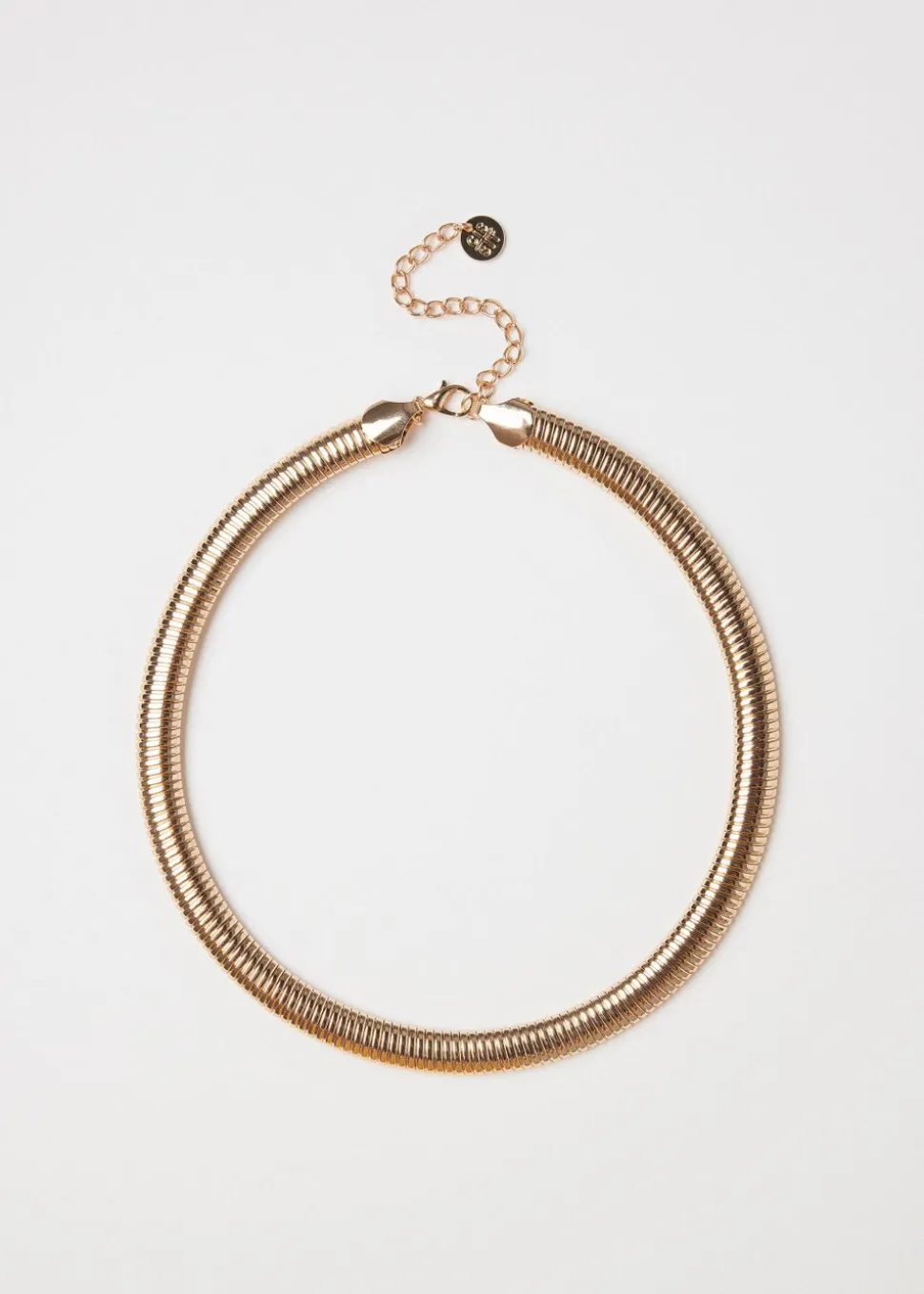 Geribbelde collier ketting