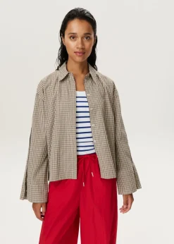 Geruite blouse