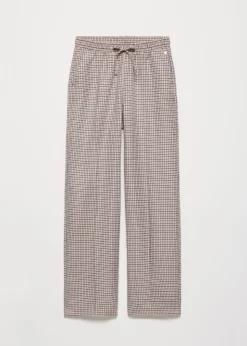 Geruite sporty pantalon