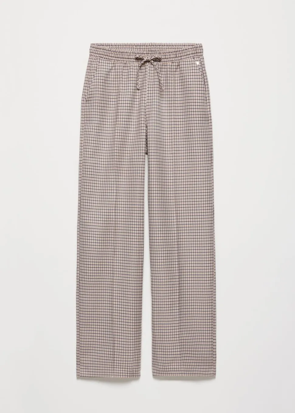 Geruite sporty pantalon