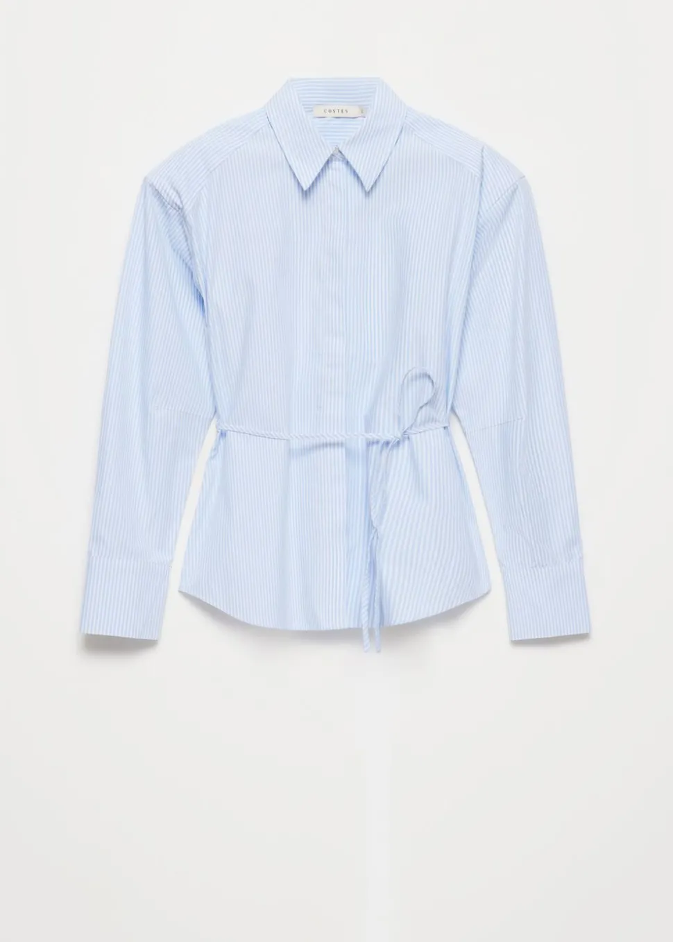 Gestreepte blouse met schoudervulling