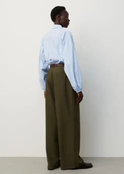 Gestreepte blouse met strik