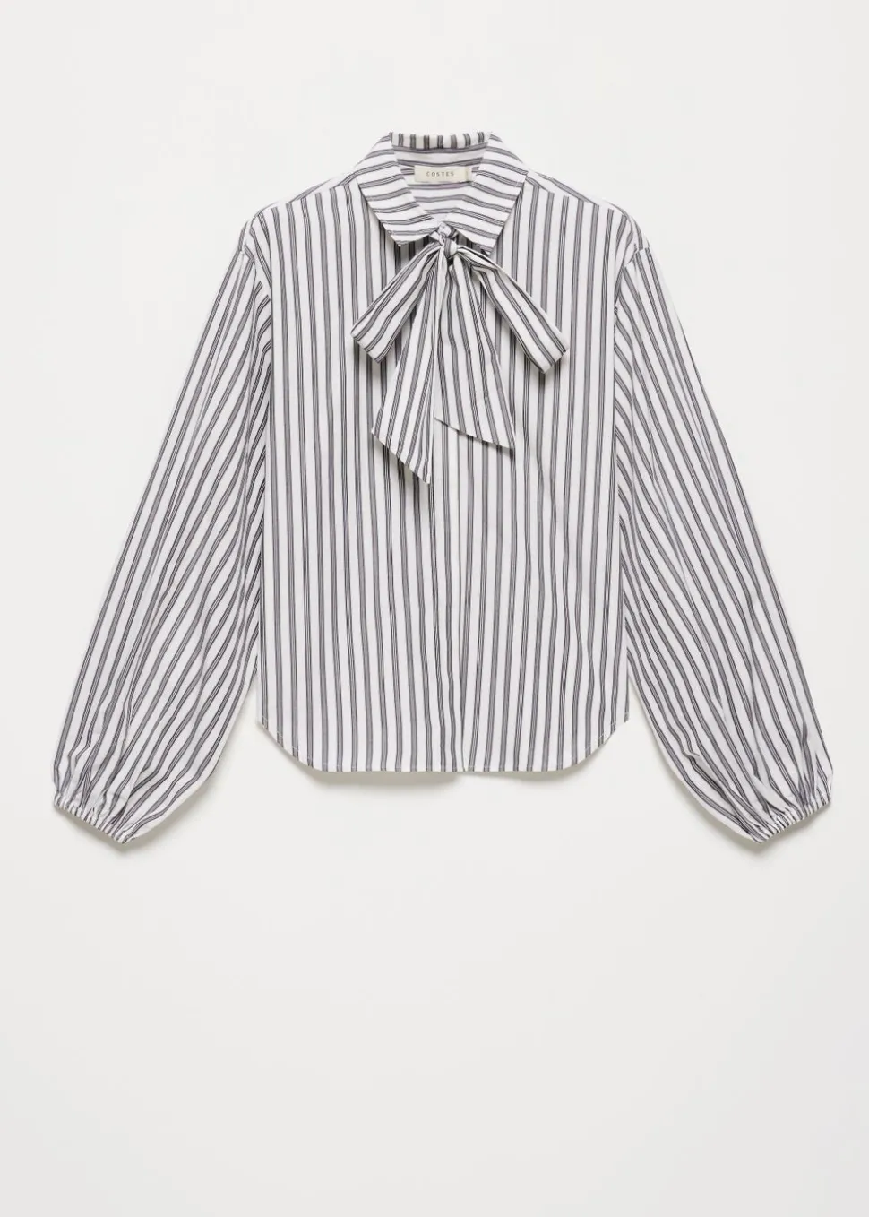 Gestreepte blouse met strik