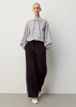Gestreepte blouse met strik