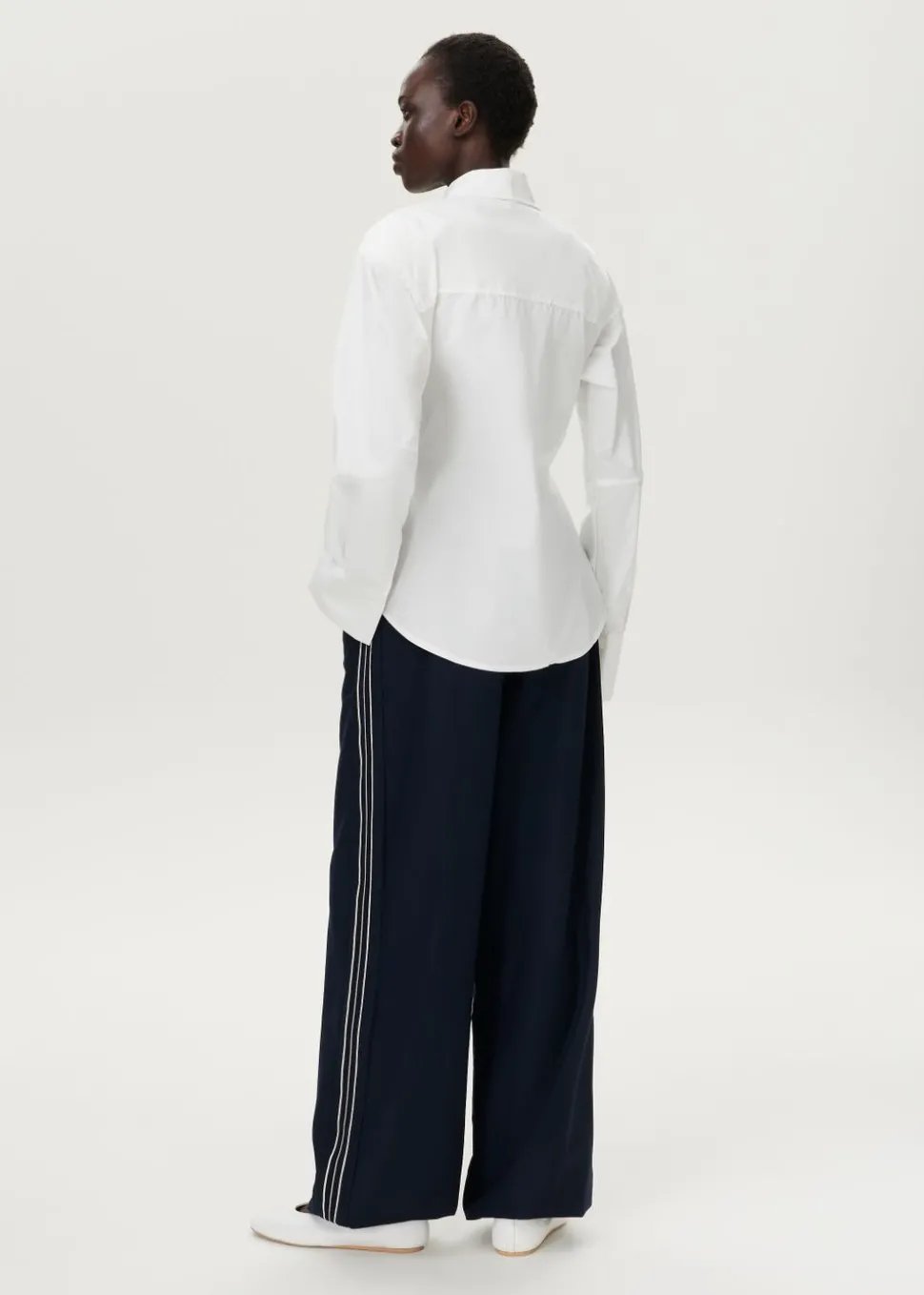 Gestreepte klassieke blouse