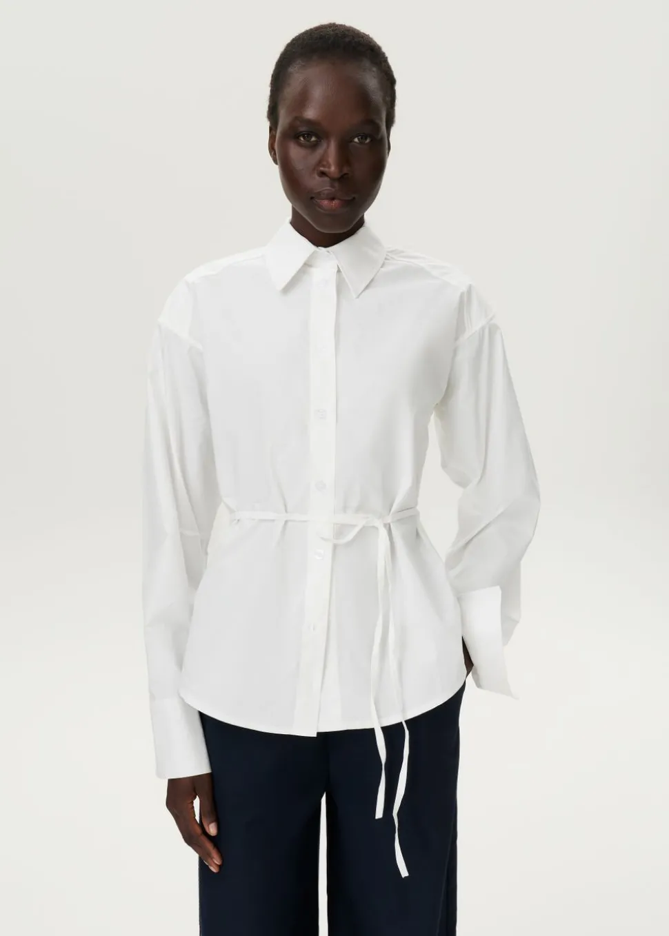 Gestreepte klassieke blouse