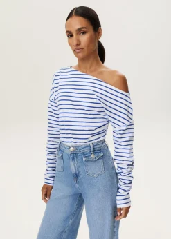 Gestreepte longsleeve t-shirt