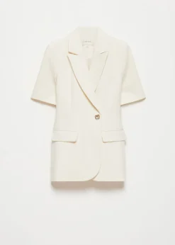 Getailleerde blazer met korte mouwen
