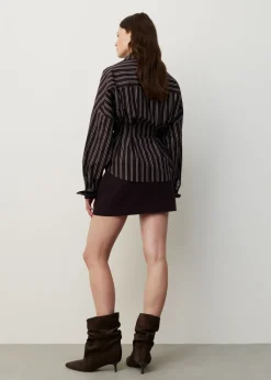 Getailleerd gestreepte blouse