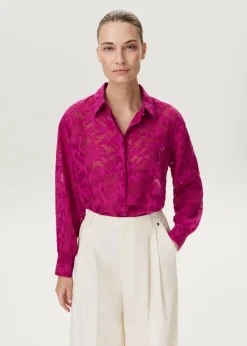 Getextureerde blouse