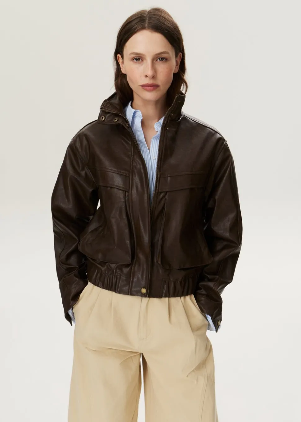 Imitatieleren jacket