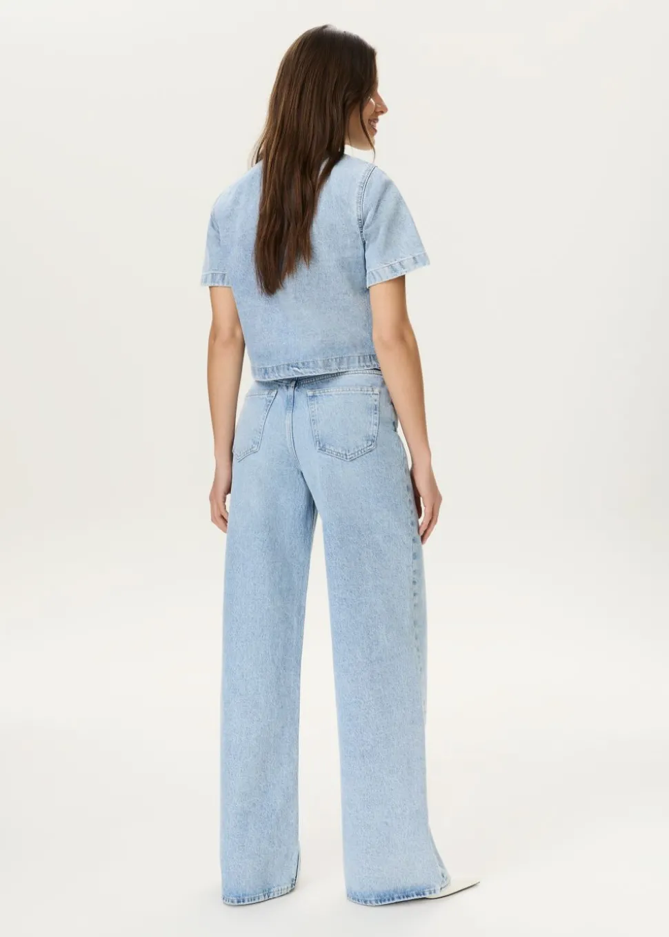 JAZZ - high rise wide leg horse bit jeans