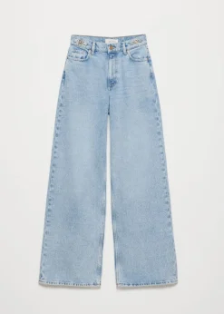 JAZZ - high rise wide leg horse bit jeans
