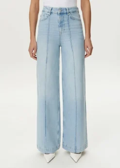JAZZ - Wide leg jeans pintuck