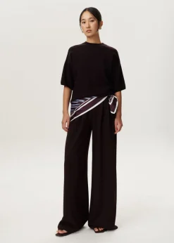 Jersey plooi pantalon