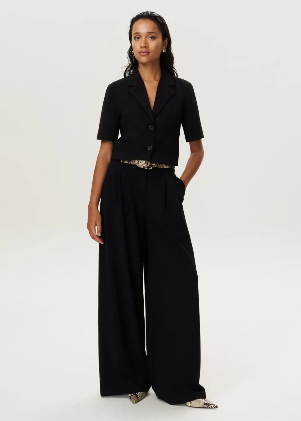 Jersey plooi pantalon