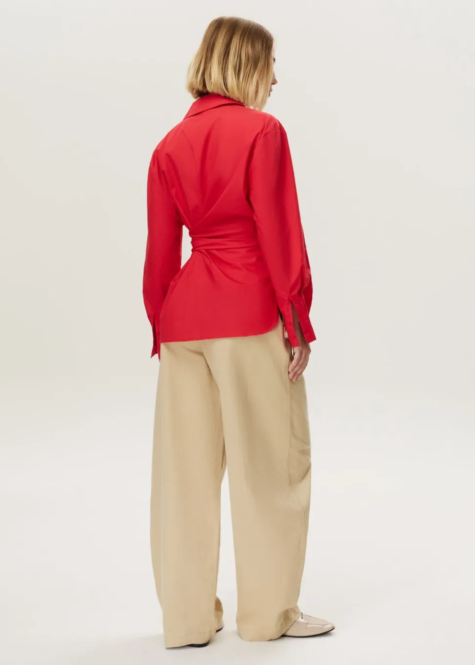 Knotted blouse