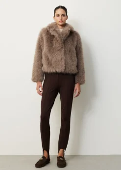 Korte faux fur jas