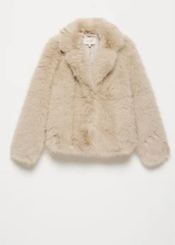 Korte faux fur jas