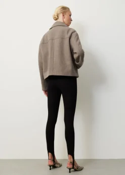 Korte wolmix jas