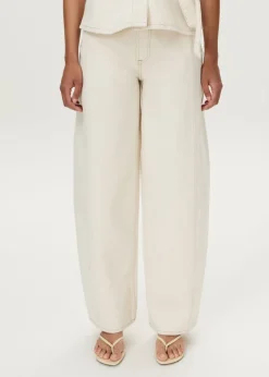 LUX - high rise barrel jeans