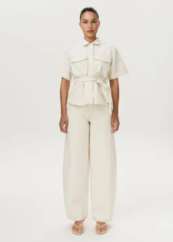 LUX - high rise barrel jeans