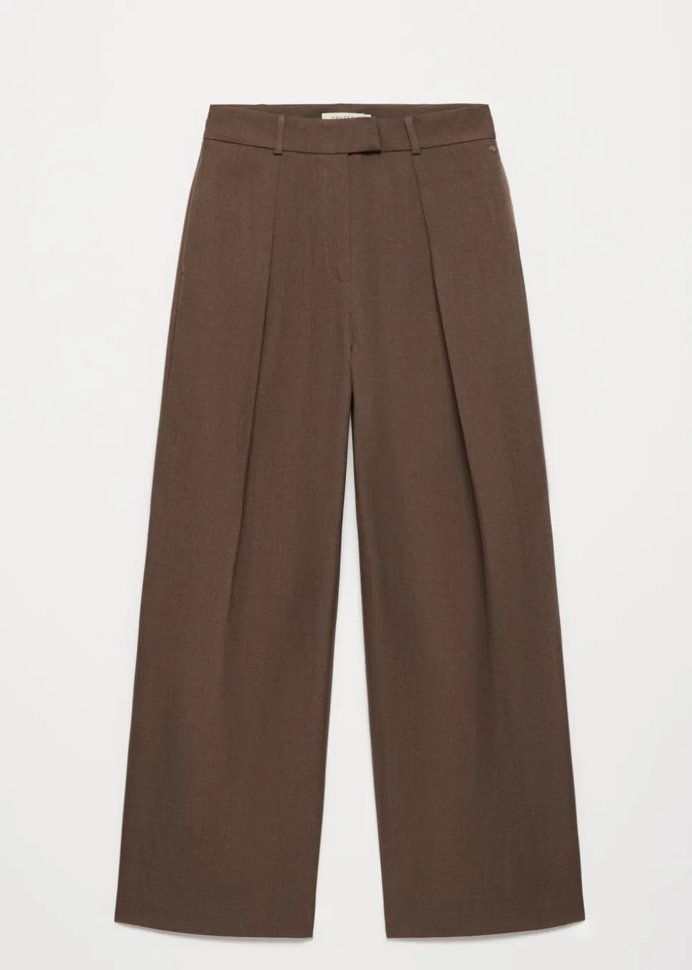 Melange fold pleat pantalon