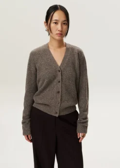 Melange V-hals vest