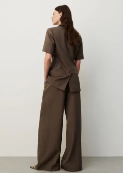 Melange wide leg pantalon