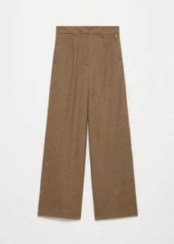 Melange wijde pantalon