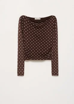 Mesh top met Polkadot